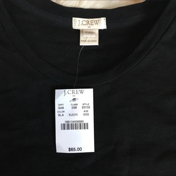 New J. Crew ruffle Hem sweatshirt long sleeve e0102 pleated layered size XXS - Picture 4 of 7